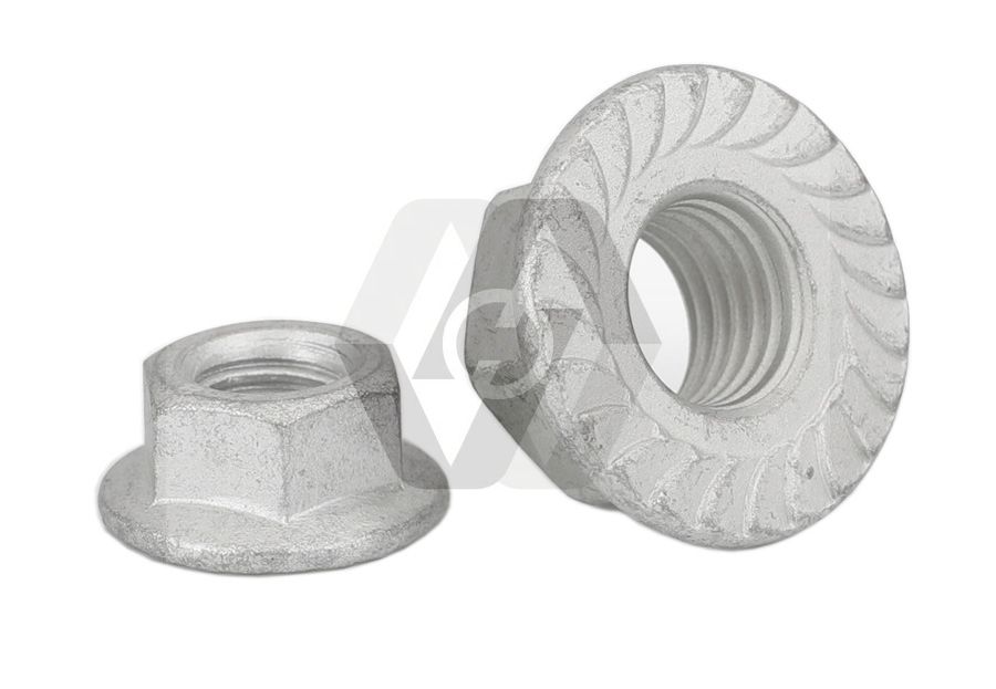 达克罗六角法兰面螺母