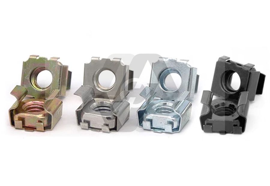 卡式螺母 皇冠螺丝机电柜卡扣螺母 机柜箱浮动螺帽 机柜螺丝