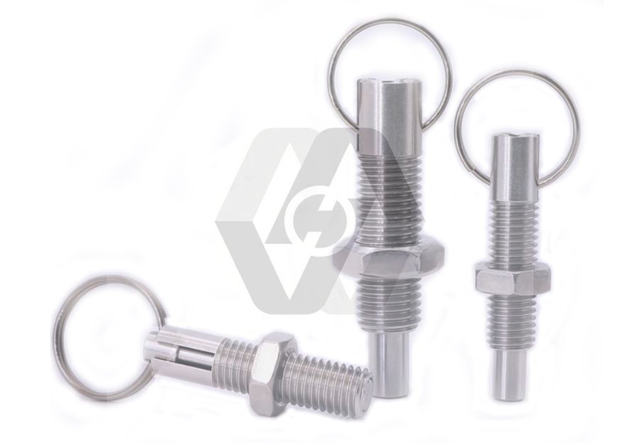 不锈钢拉环分度销自锁旋钮柱塞弹簧定位销伸缩插销安全固定止动销